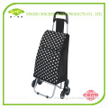 2014 Hot sale new style collapsible foldable wheeled trolley shopping cart